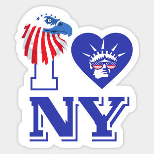 I Love New York , Eagle eyes Sticker